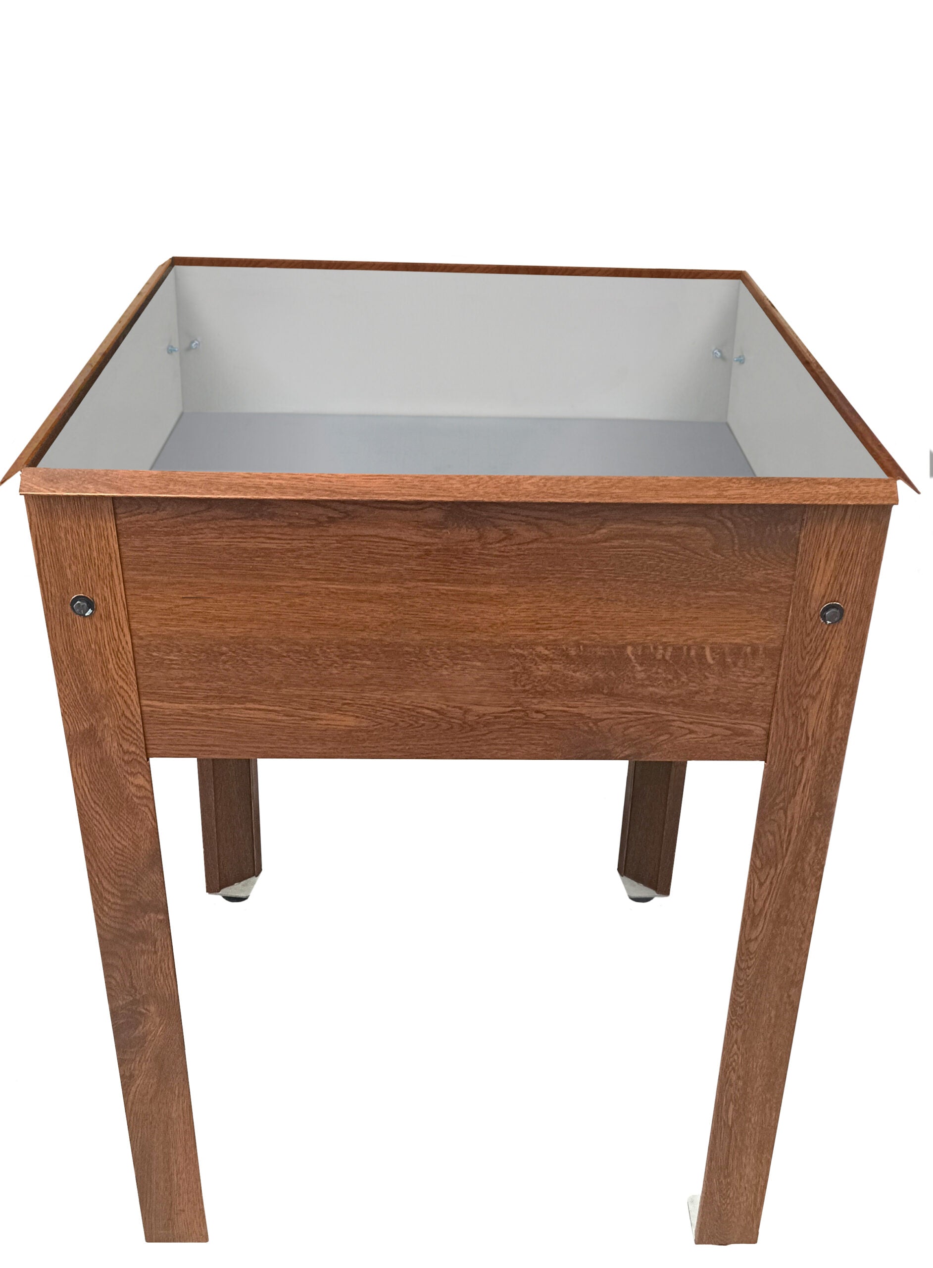 Mesa de Cultivo Nova 60×60 – Chapa Galvanizada con Recubrimiento Vinílico de Imitación Madera