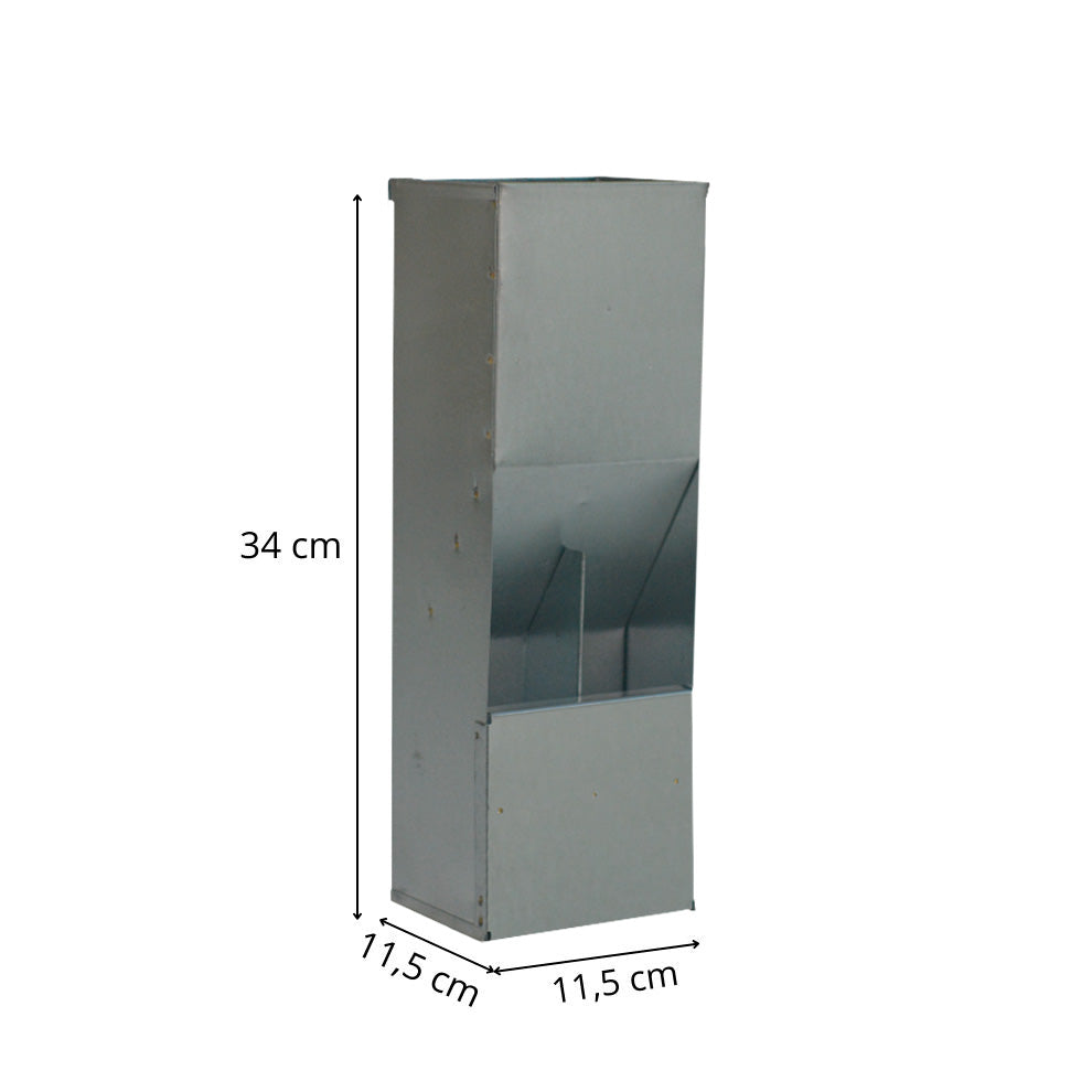 Comederos para Perdices – Galvanizado con Tapa