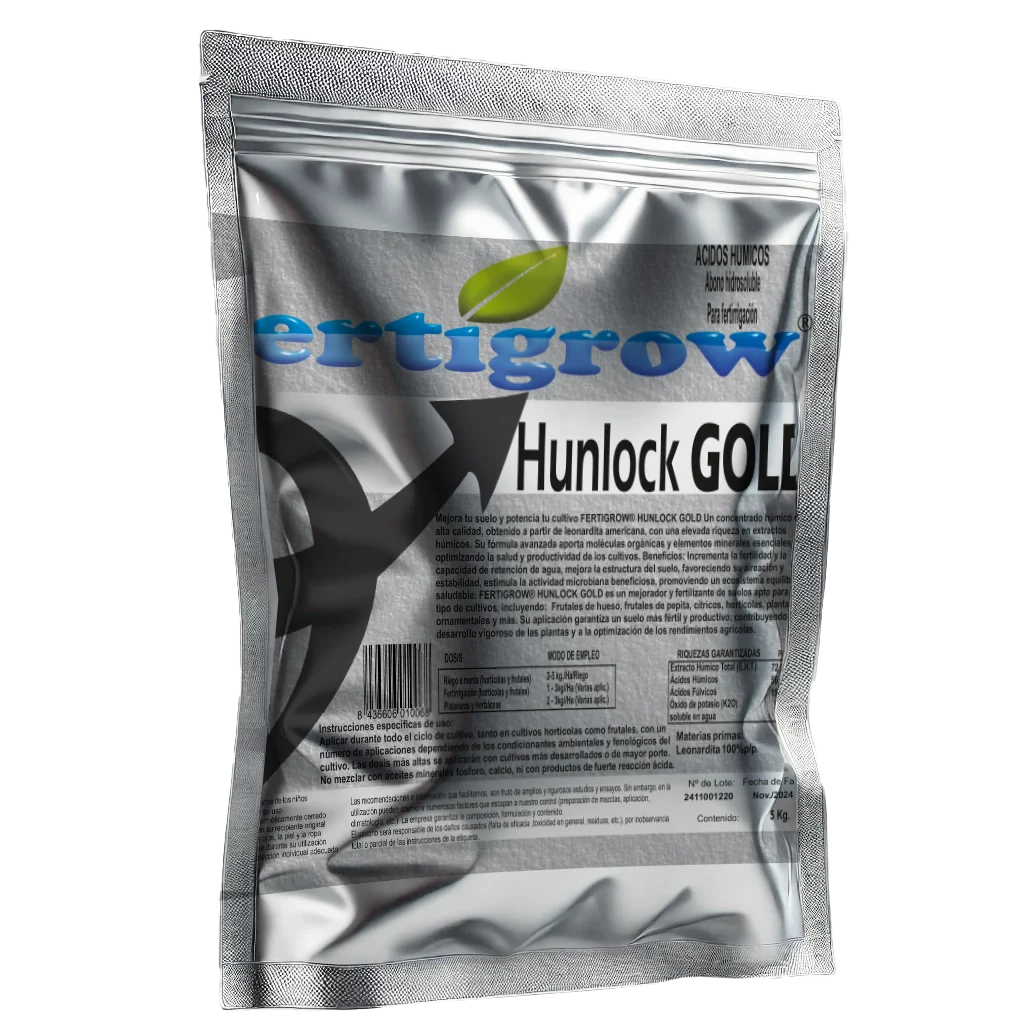 Hunlock Gold - Bioestimulante de suelo y raíces