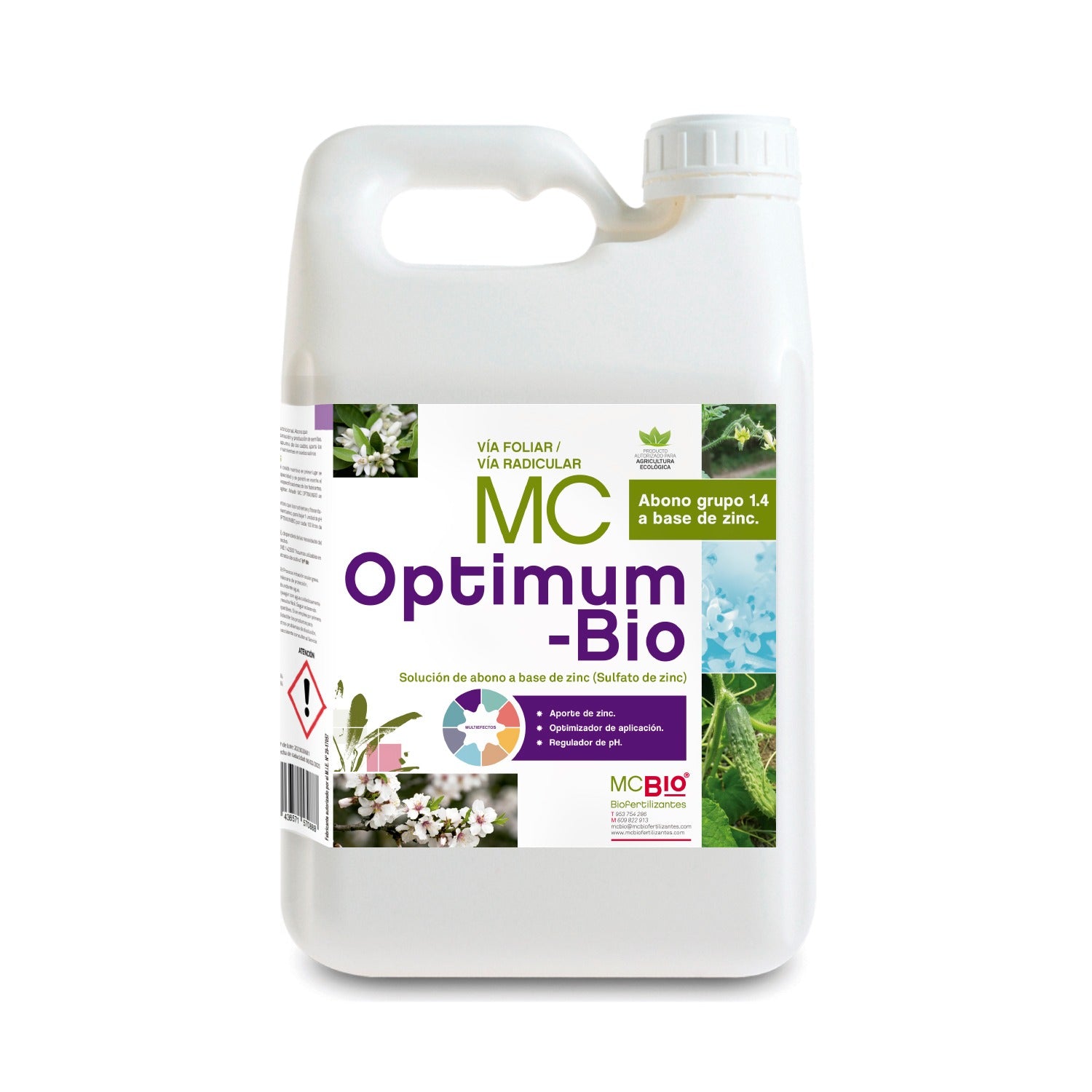 MC OPTIMUM BIO- Micronutrientes a base de sales de Zinc