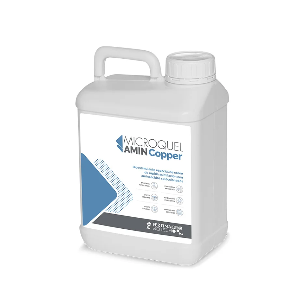 Microquel Amin Copper - Solución de abono a base de cobre con aminoácidos - 5L