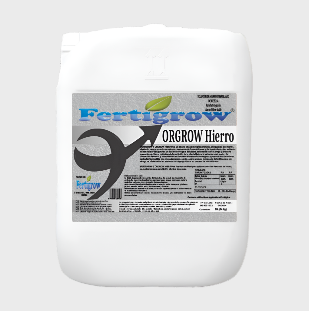 Orgrow Hierro - Enmienda orgánica con hierro
