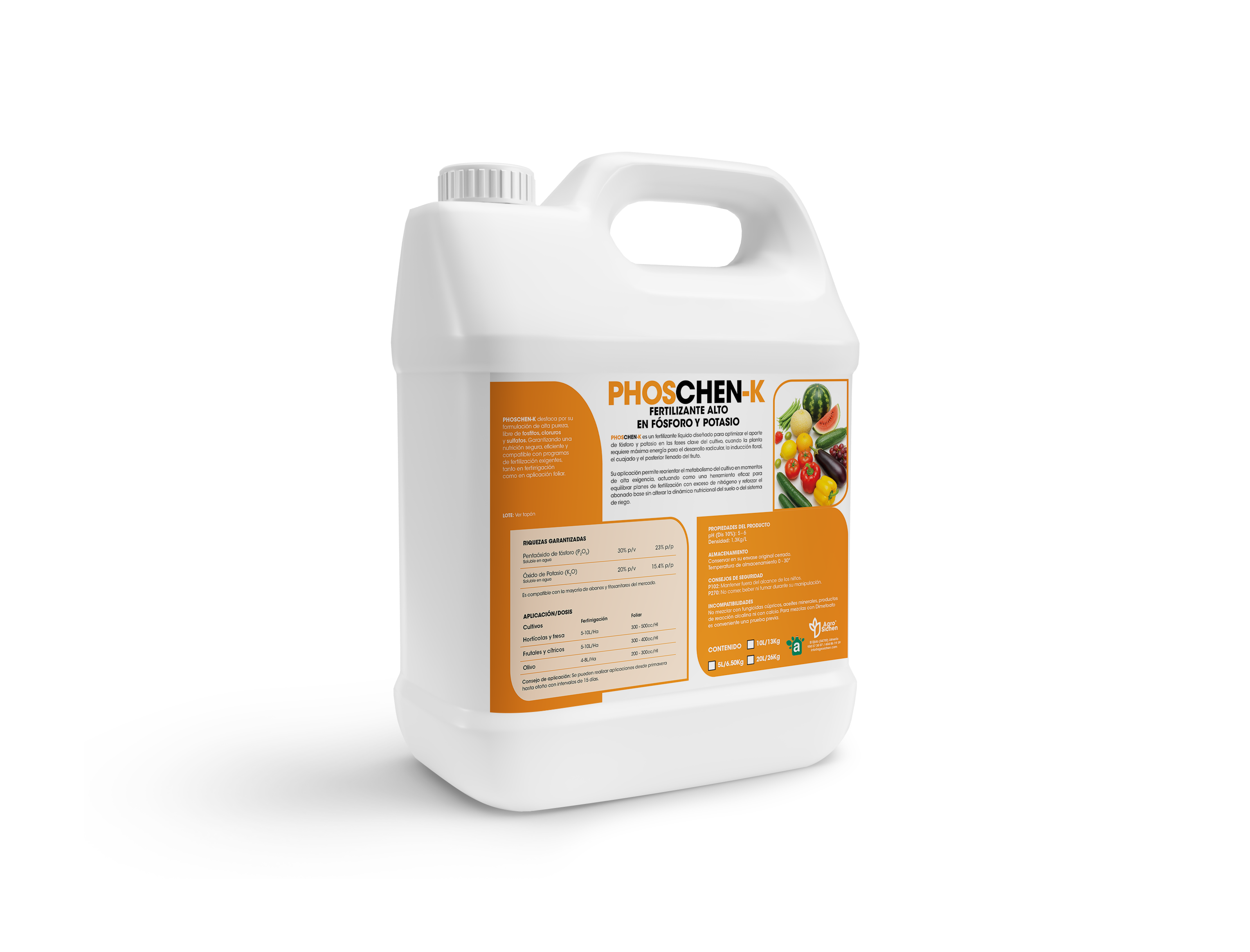 PHOSCHEN-K- FERTILIZANTE ALTO EN FÓSFORO Y POTASIO
