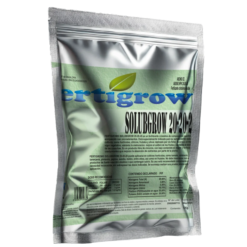 Solubgrow 20-20-20 - Abono NPK