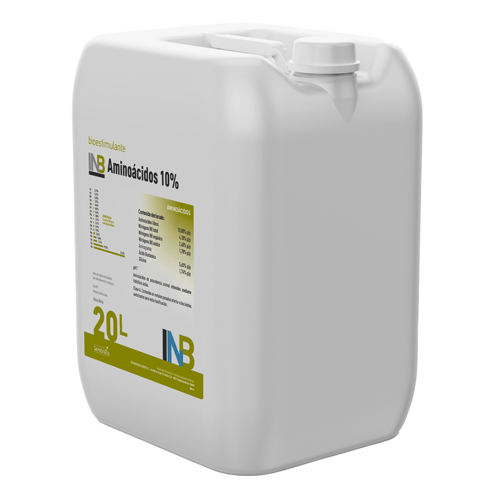Aminoácidos 10% - concentrado de L-aminoácidos 100% libres