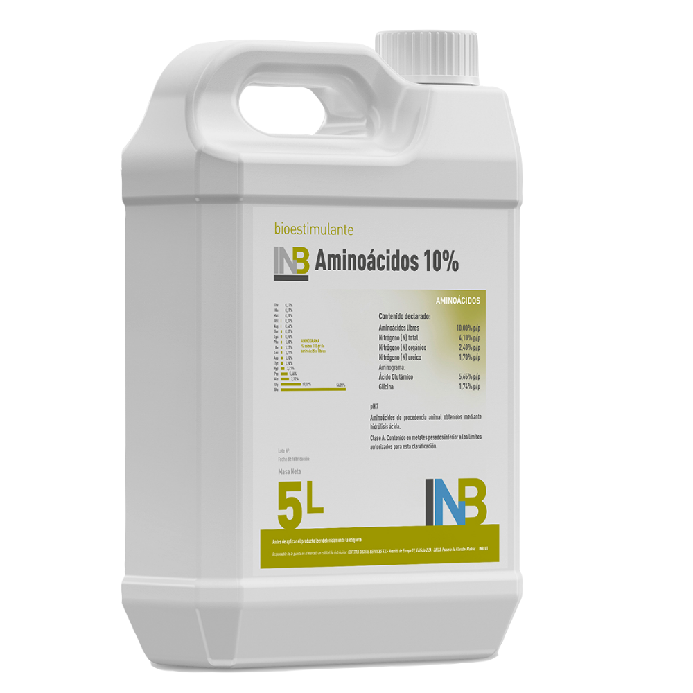 Aminoácidos 10% - concentrado de L-aminoácidos 100% libres