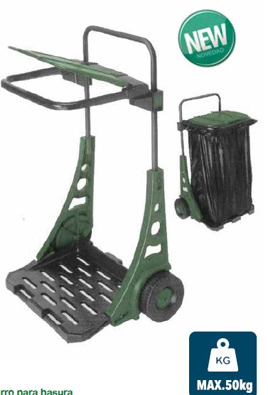 Carro de basura con ruedas