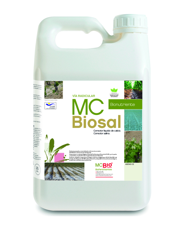MC Biosal - Corrector líquido de suelos salinos, sódicos y aguas salinas