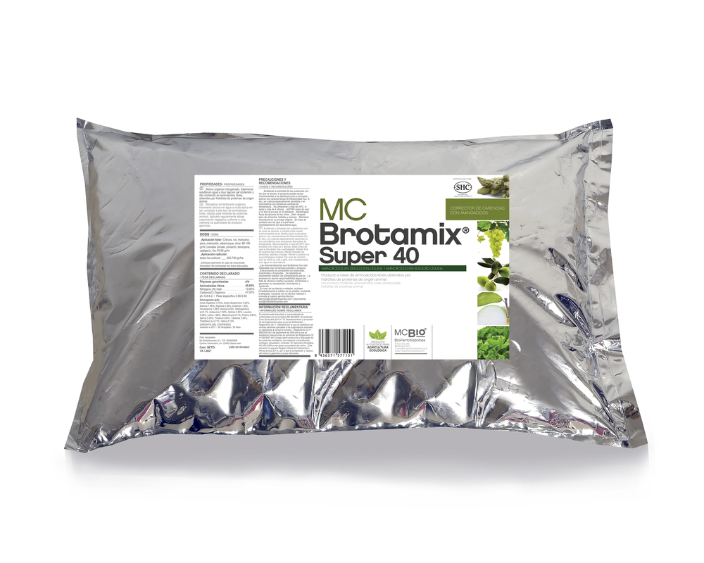 MC Brotamix Super 40 - bioestimulante con aminoácidos y materia orgánica