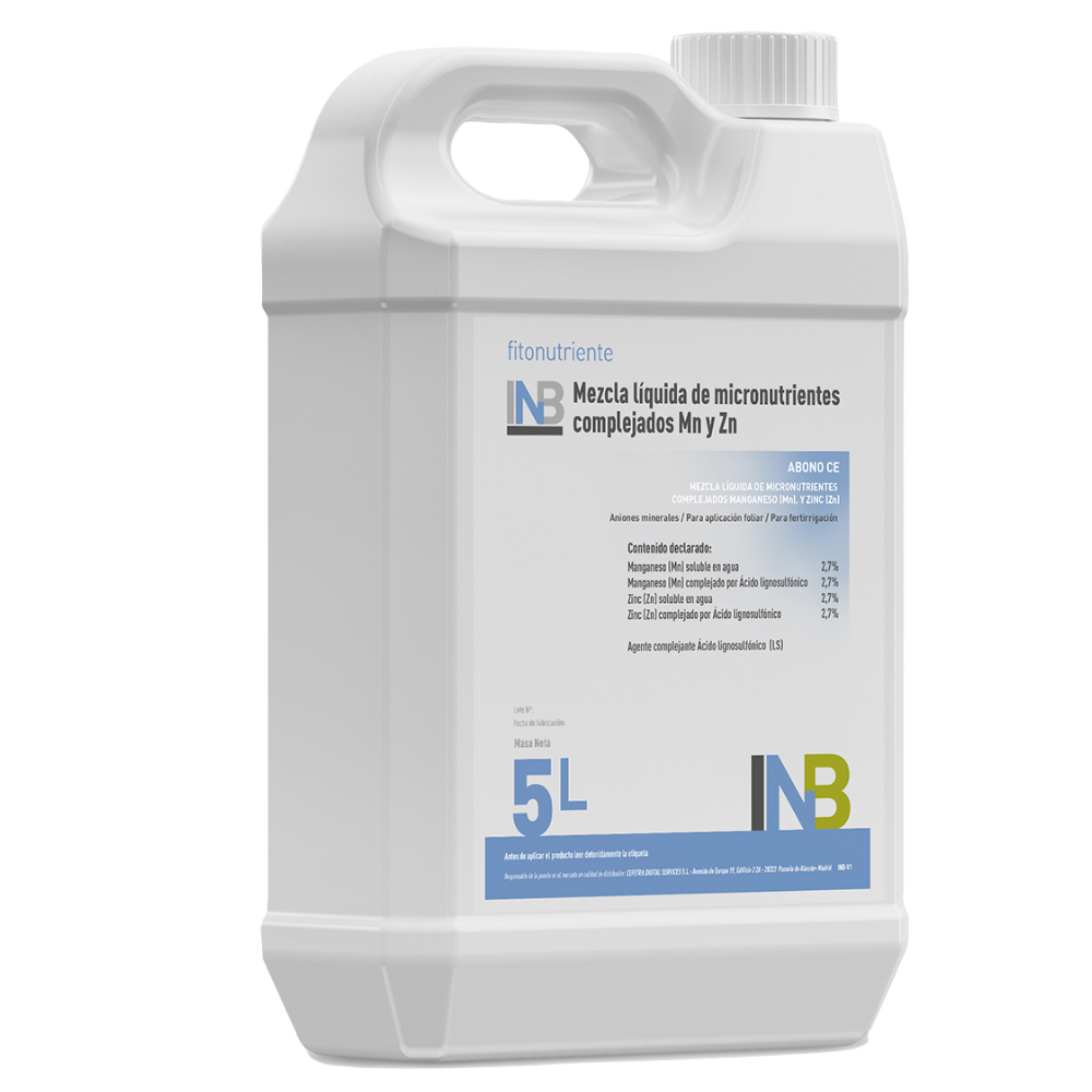 Corrector Mn y Zn - Mezcla líquida de micronutrientes complejados
