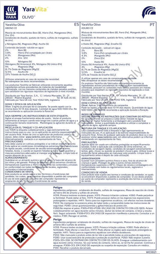 YaraVita™ Olivo - Fertilizante foliar