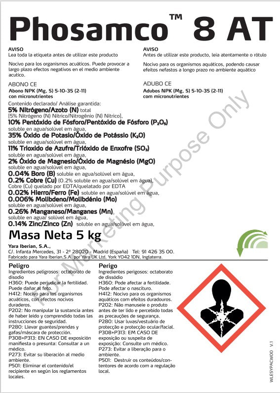 YaraVita™ Phosamco 8 - NPK 5-10-35 y micronutrientes