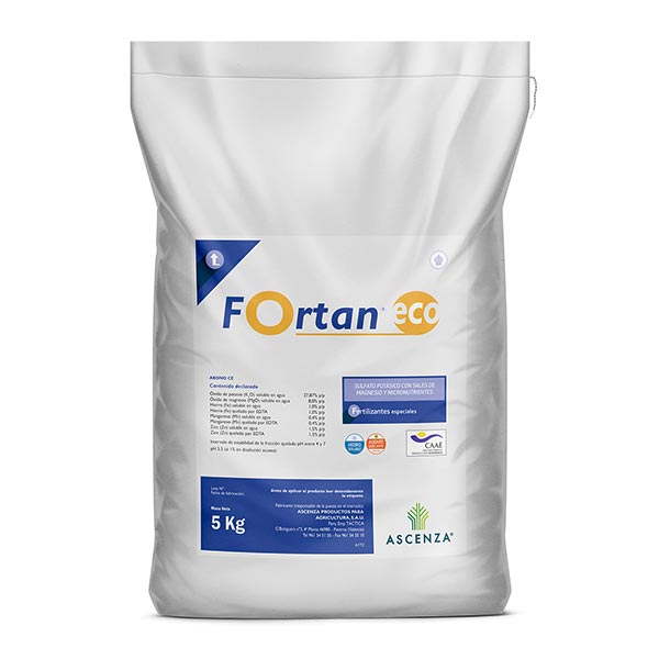 Fortan Eco- Potasa Sólida Quelatada con Mg