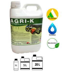 Agri K - Abono líquido alto en potasio 5L