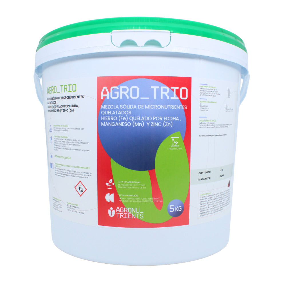 Agro Trio - Corrector de hierro, manganeso y zinc