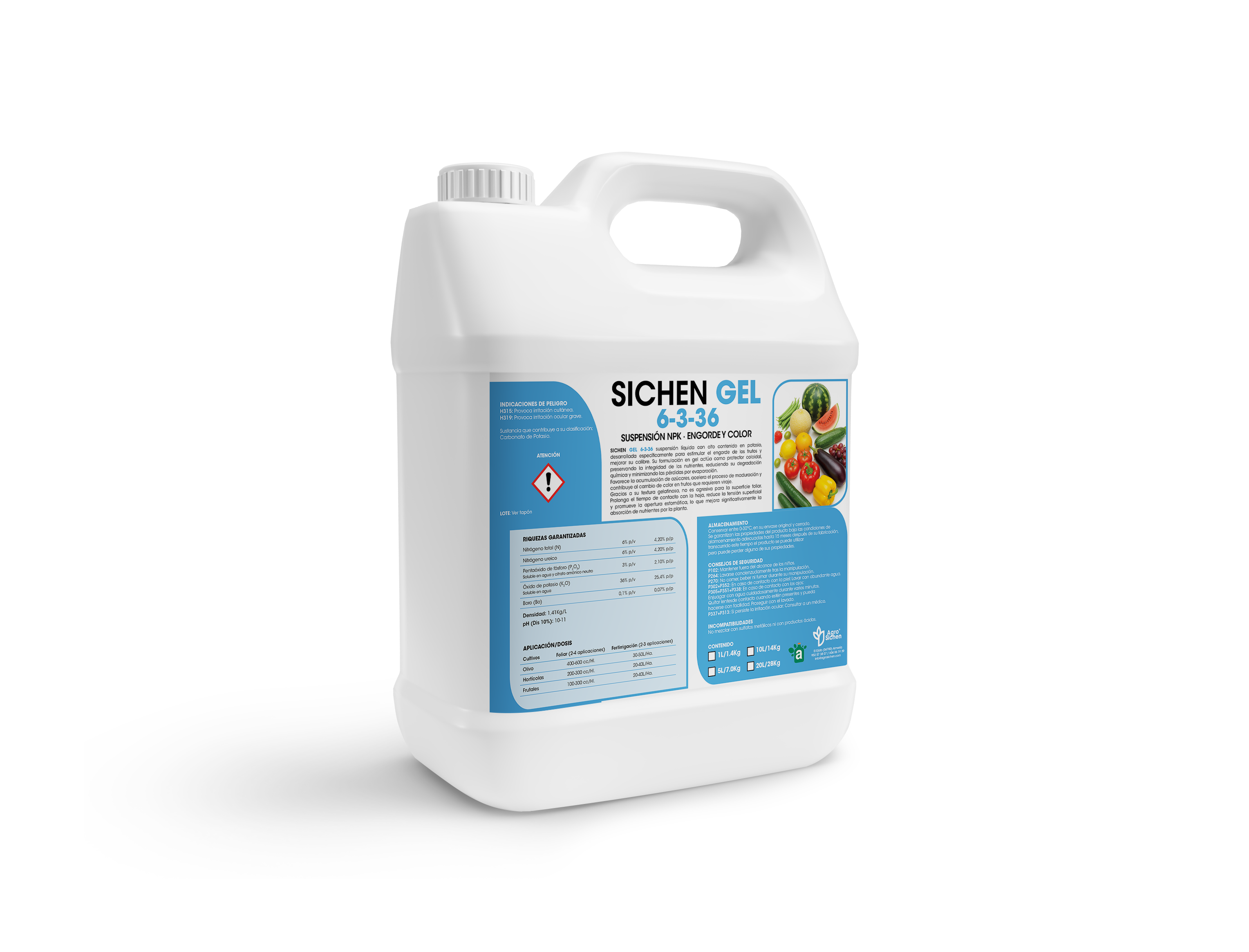 SICHEN GEL 6-3-36- ENGORDE Y COLOR