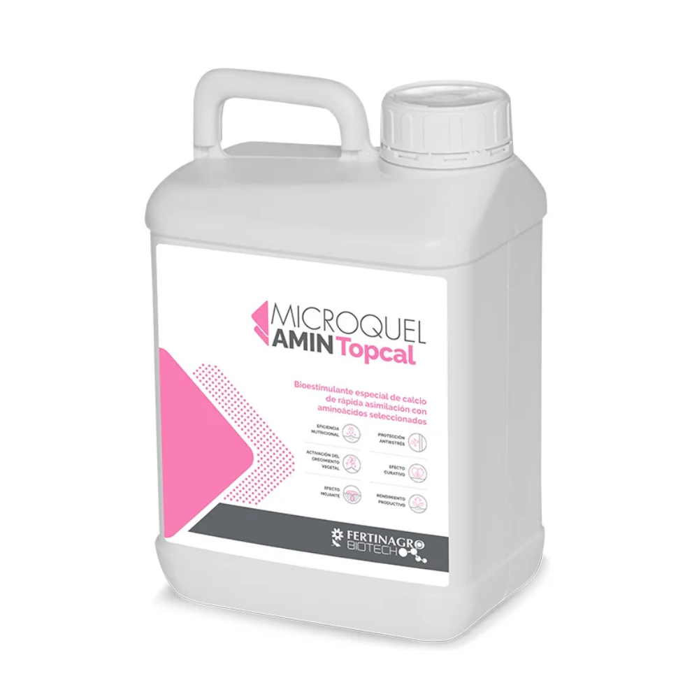 Microquel Amin Topcal -Bioestimulante con calcio de rápida asimilación y aminoácidos 5L