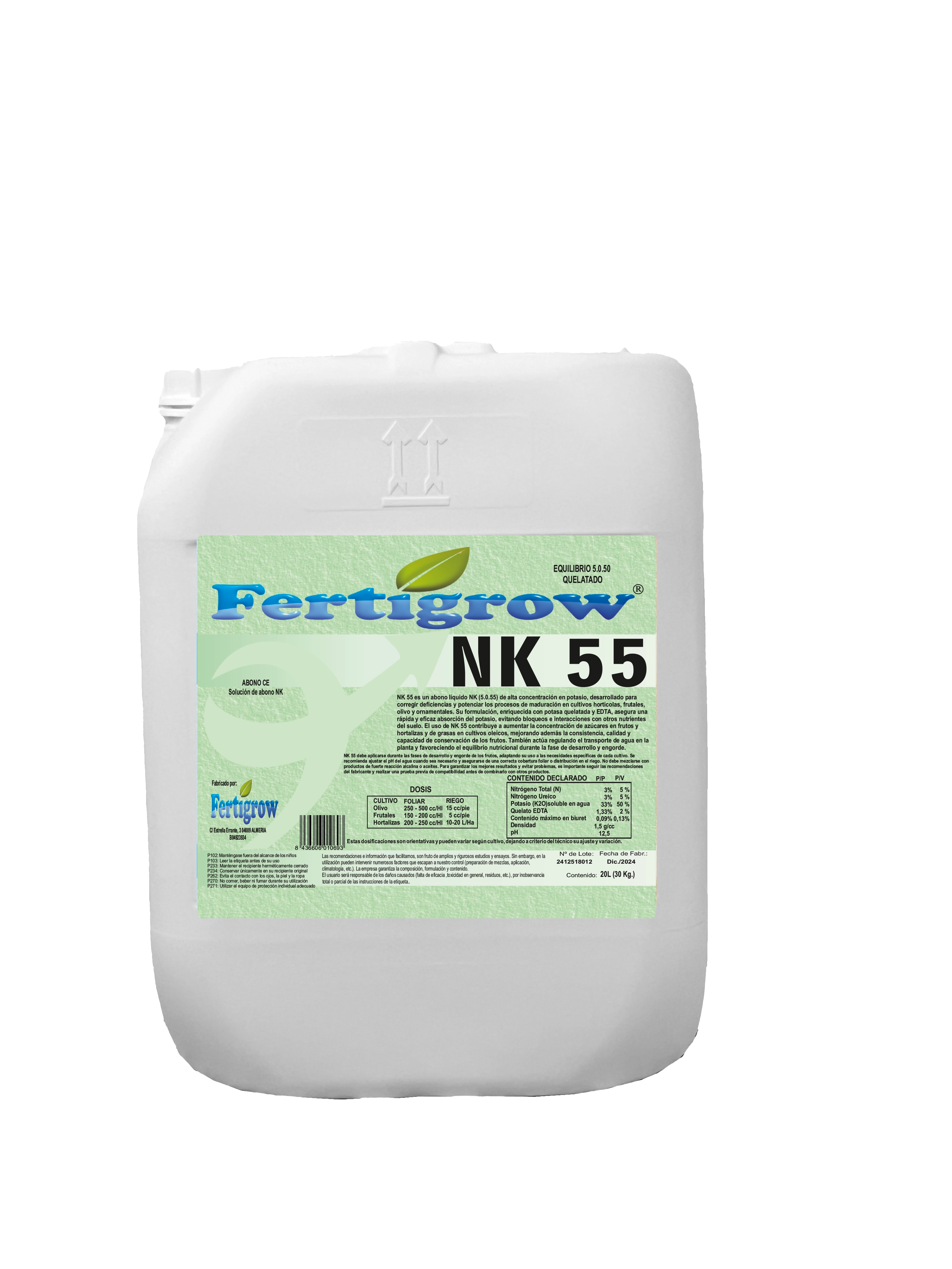 NK 55 - Abono NK 5.0.50 - Potasa Quelatada