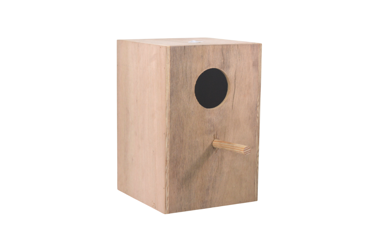 Nido de Madera para Agapornis – Natural, Resistente y Acogedor