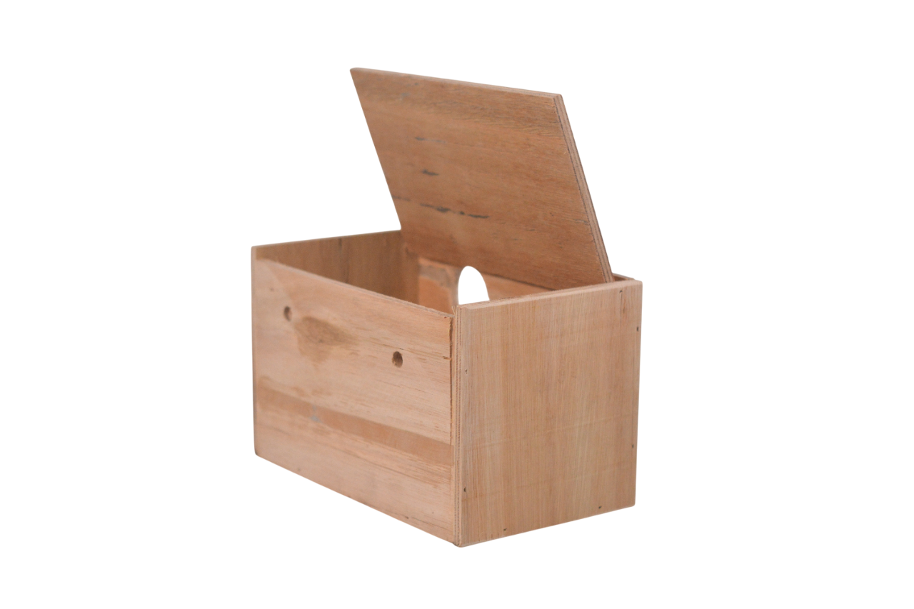 Nido de Madera para Ninfas – Natural, Resistente y Seguro