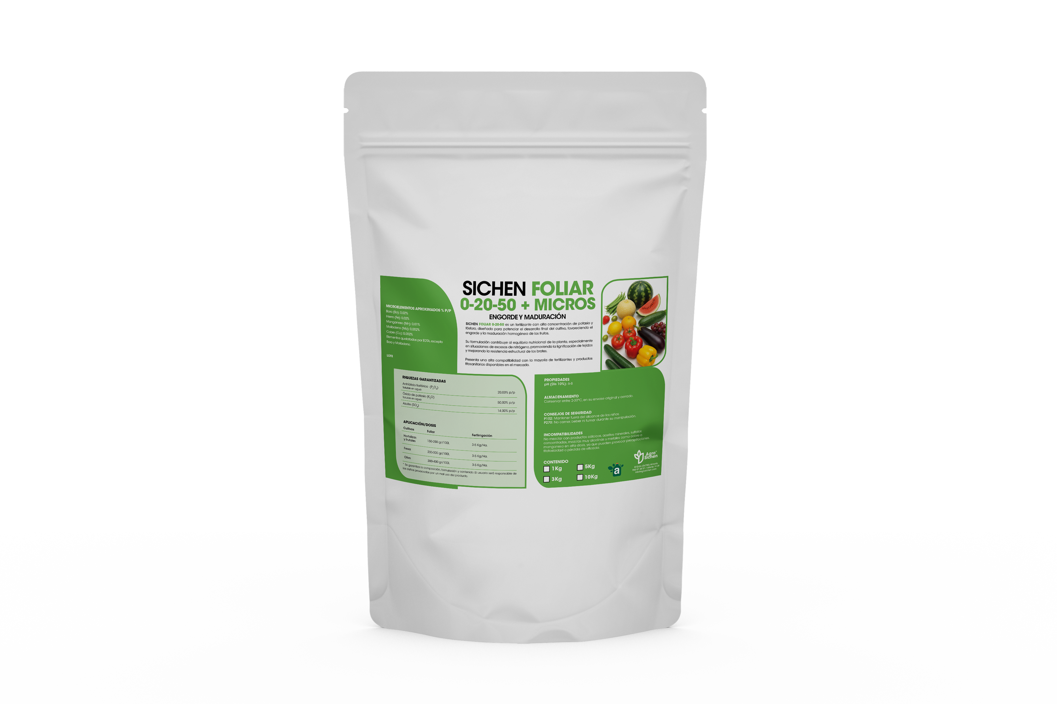 SICHEN FOLIAR 0-20-50- ENGORDE Y MADURACIÓN