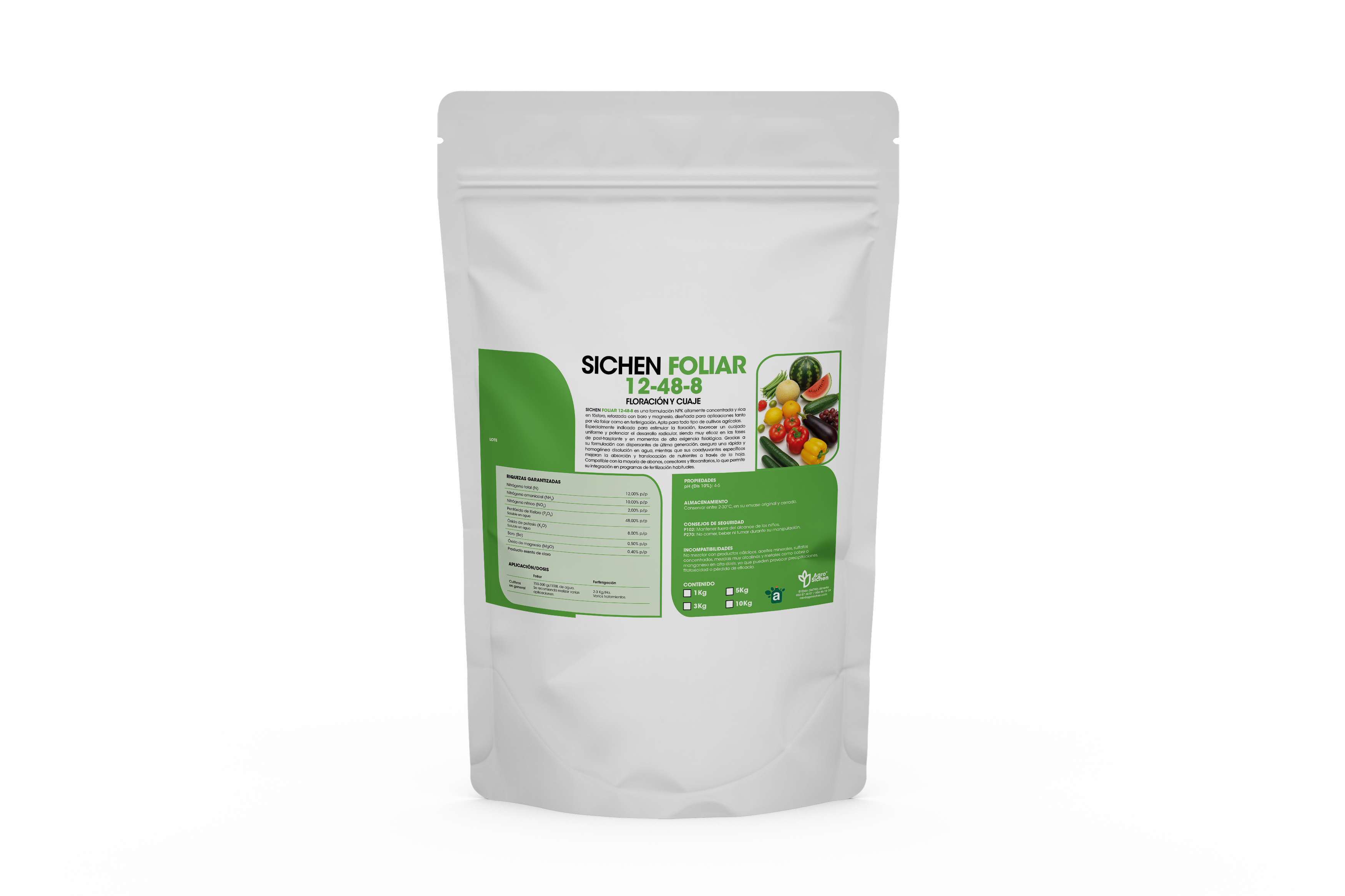 SICHEN FOLIAR 12-48-8- FLORACIÓN Y CUAJE