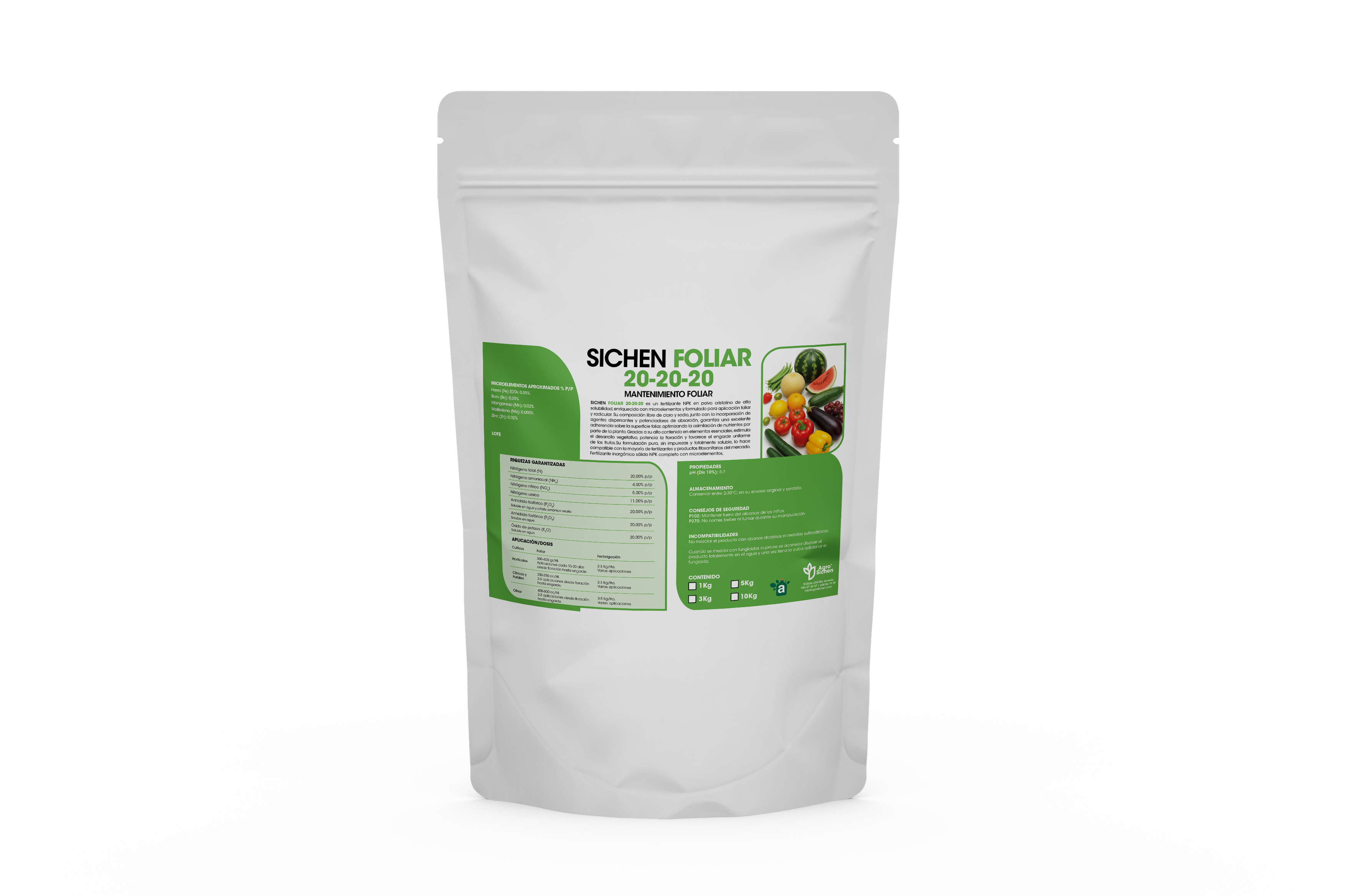 SICHEN FOLIAR 20-20-20- MANTENIMIENTO FOLIAR