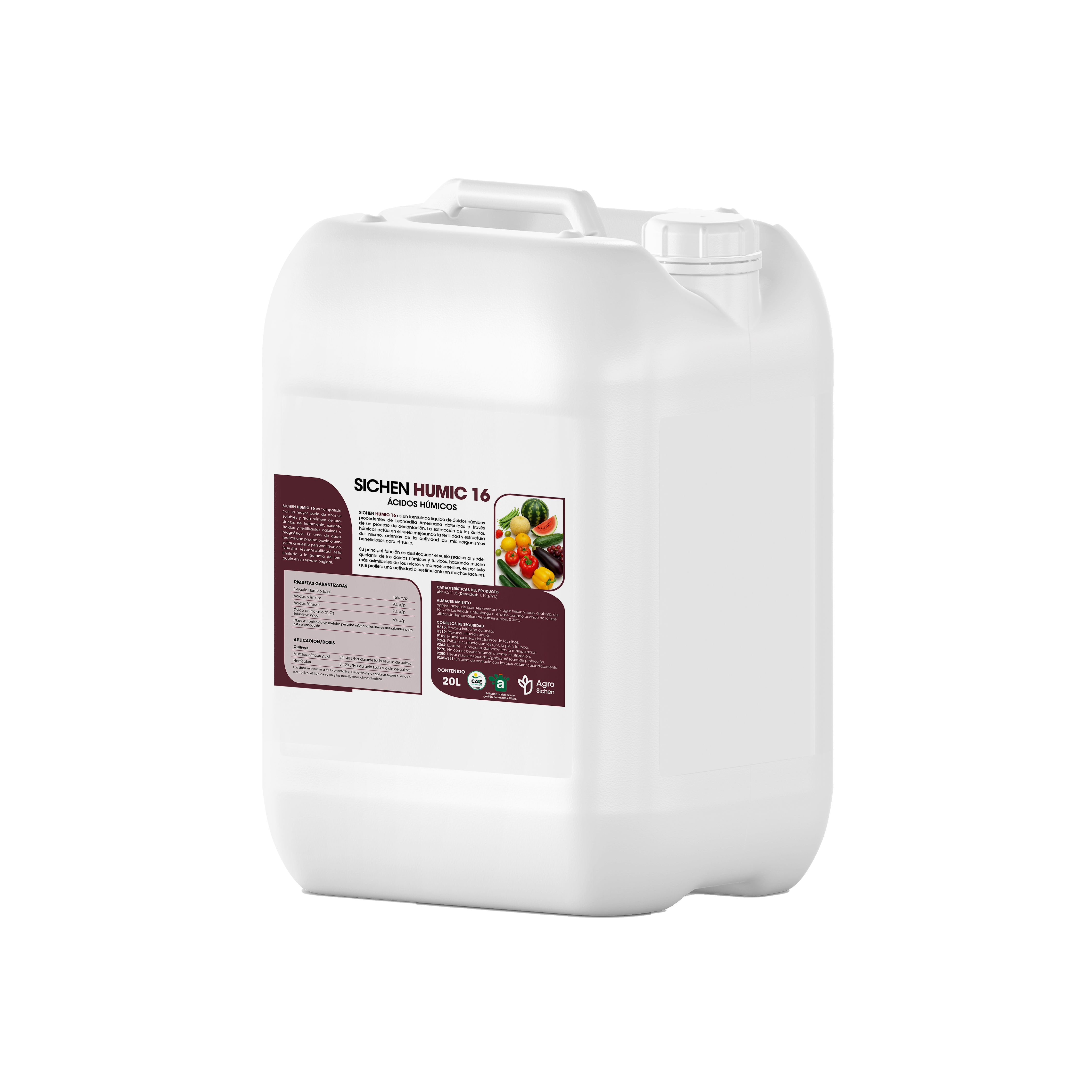 SICHEN HUMIC 16- ÁCIDOS HÚMICOS 20L