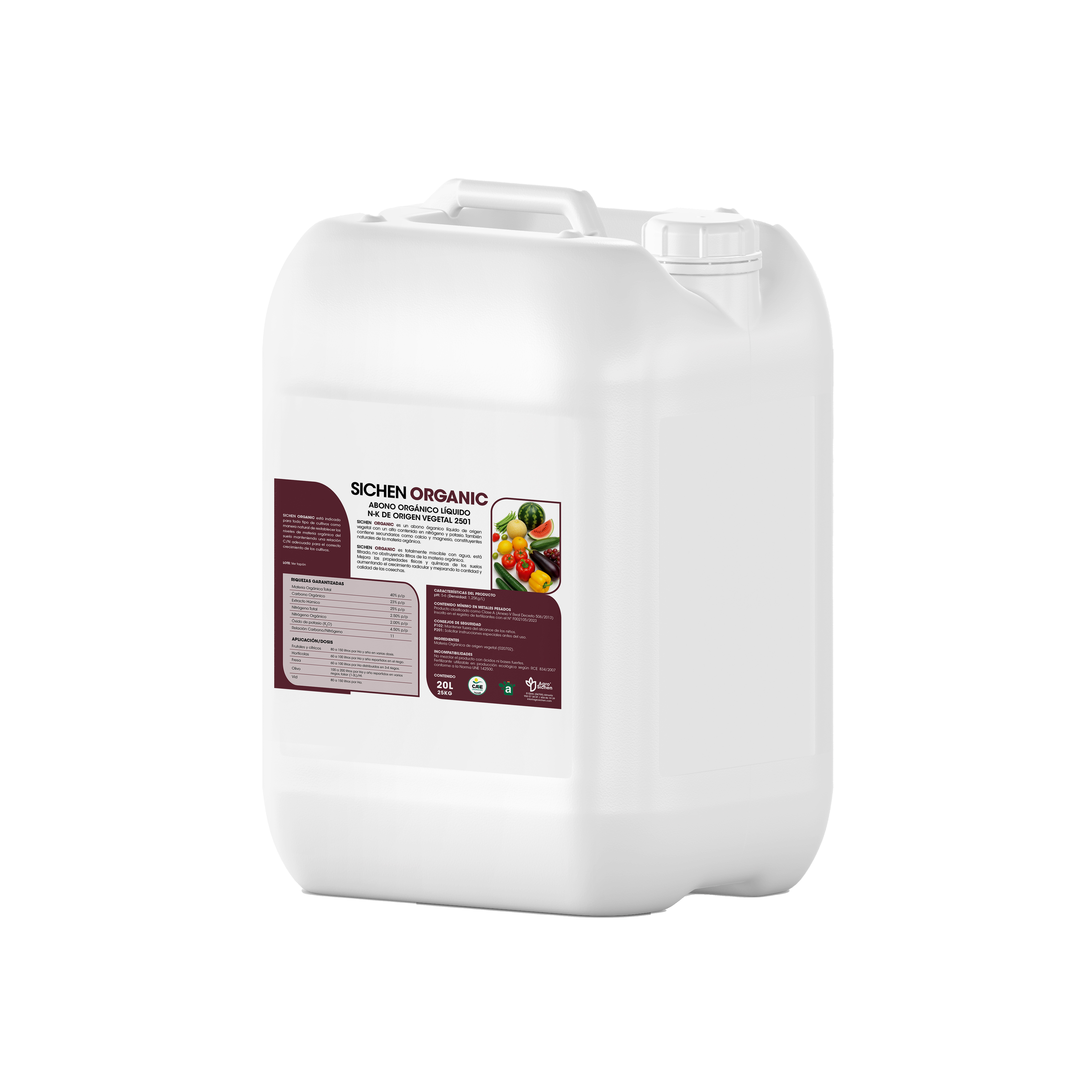 SICHEN ORGANIC- ABONO ORGÁNICO LÍQUIDO 20L
