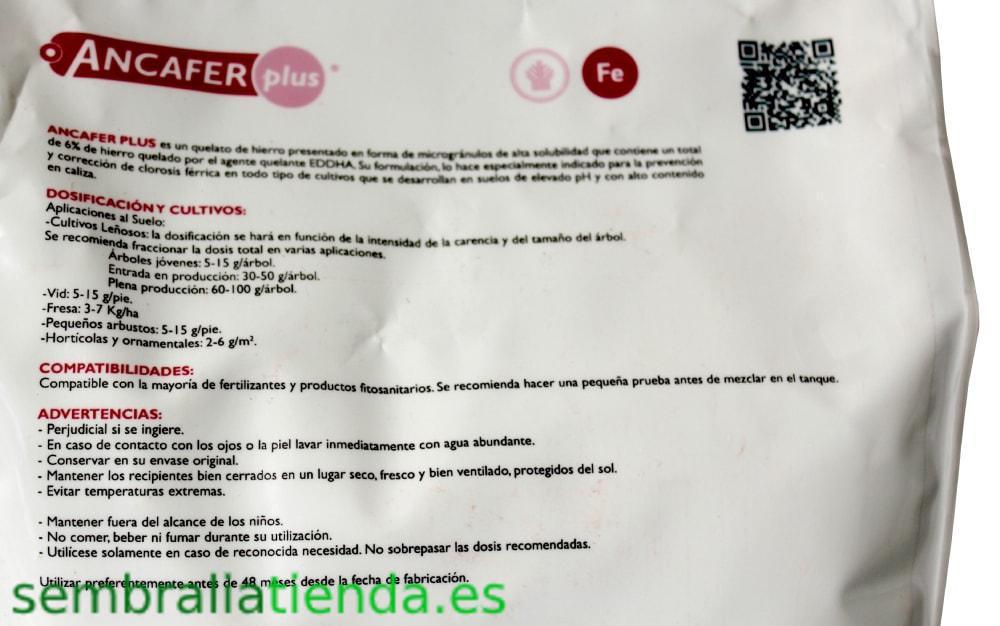 Ancafer Plus - Quelato de hierro