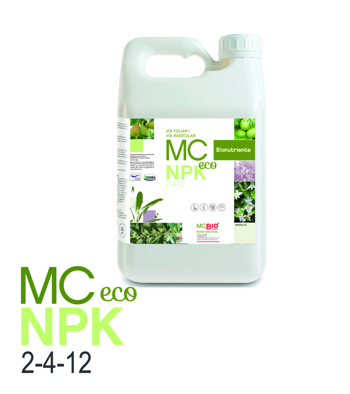 MC NPK ECO 2-4-12 - fertilizantes orgánico con aminoácidos
