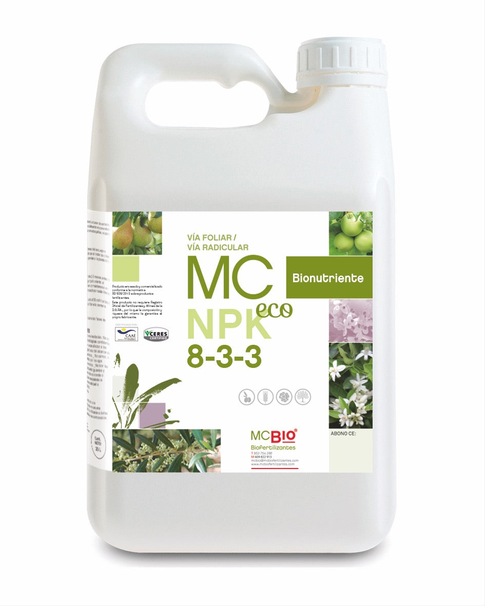 MC NPK ECO 8-3-3 - Fertilizante ecológico NPK