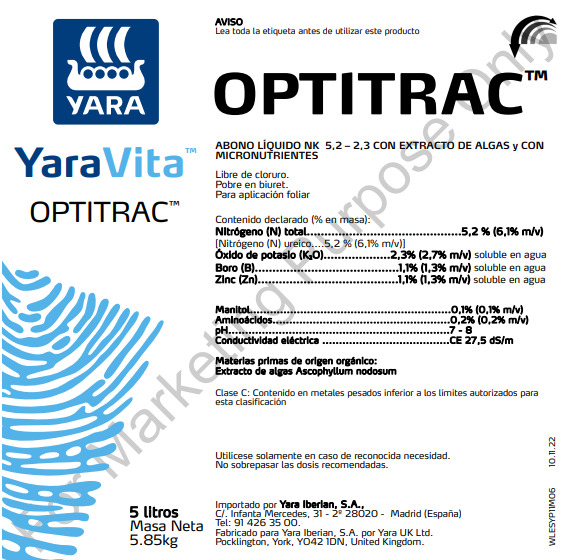 YaraVita™ Optitrac - Fertilizante foliar