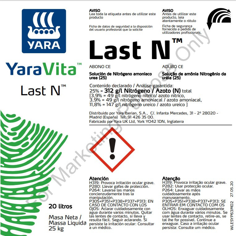 YaraVita™ LAST N - Fertilizante nitrogenado